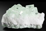 Glass-Clear, Green Cubic Fluorite Crystals - China #205562-1